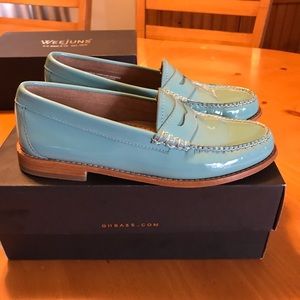GH Bass Whitney Weejuns loafers in Sky Blue